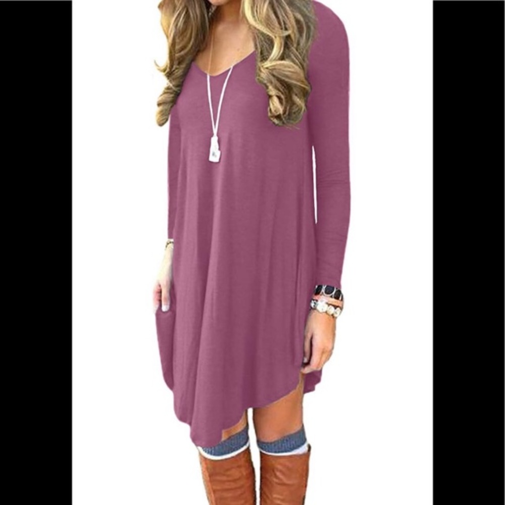 💙 DEARCASE Dress, Long sleeve, V neck - Picture 4 of 6